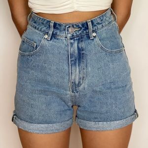 Denim shorts